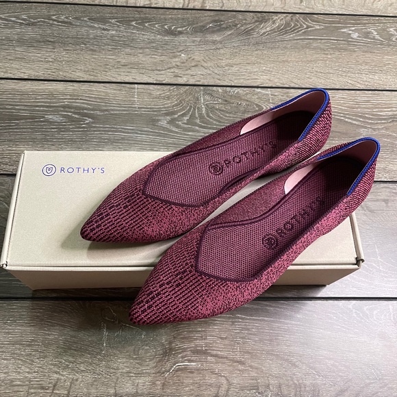 Rothy's Shoes - Rothy’s Fig Python Points Pointed Toe Flats Women’s Size 9.5 NEW